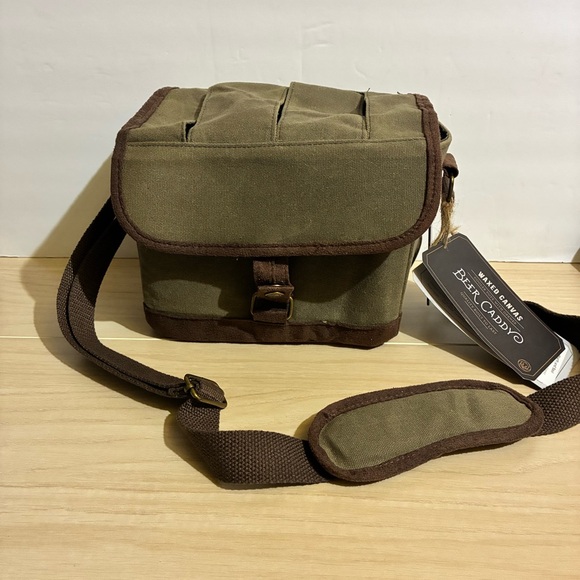 Legacy Waxed Canvas Beer Caddy Cooler Tote With Opener - Picture 1 of 15